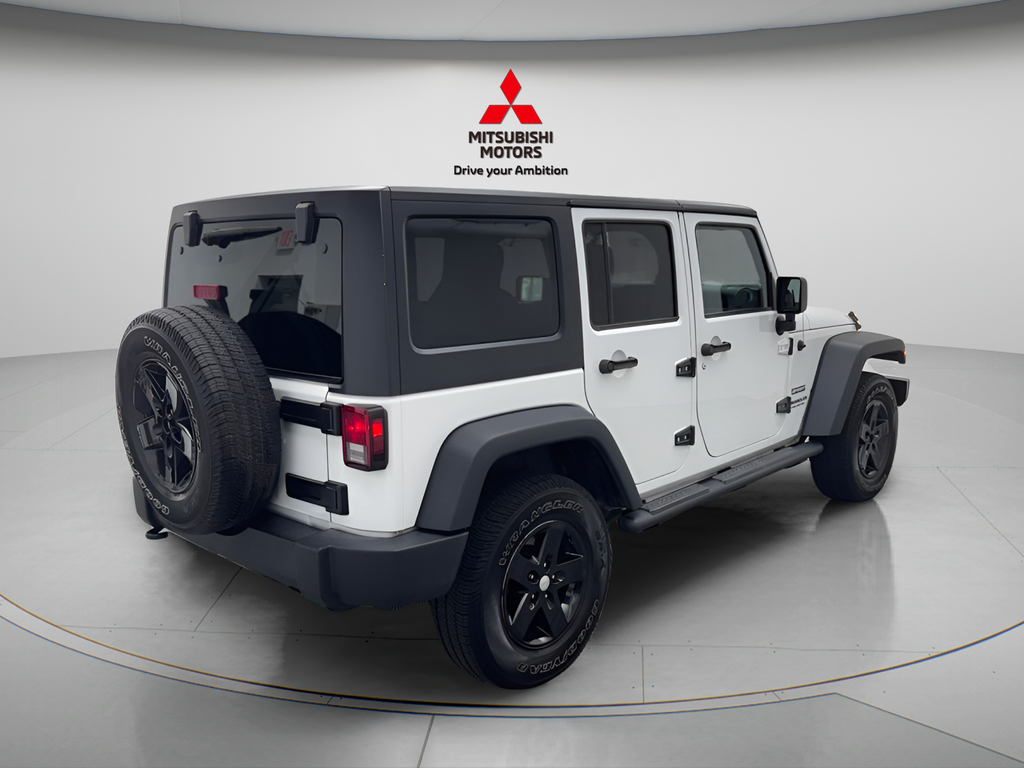 Used 2016 Bright White Clearcoat Jeep Unlimited Sport image 4