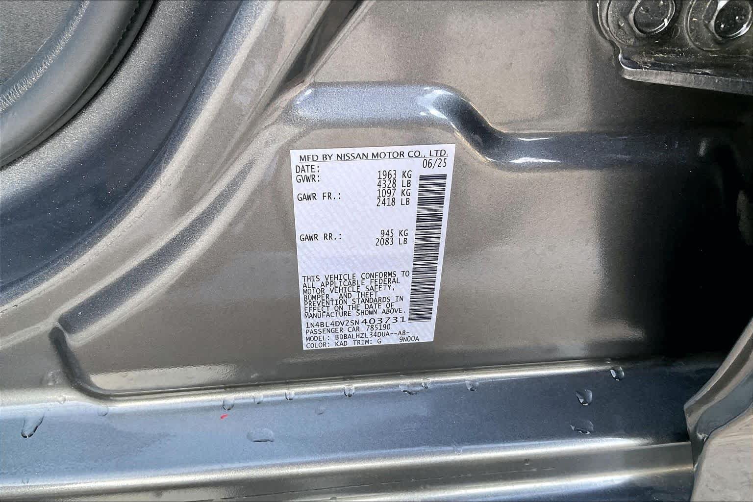 Used 2025 Gun Metallic Nissan SV image 30