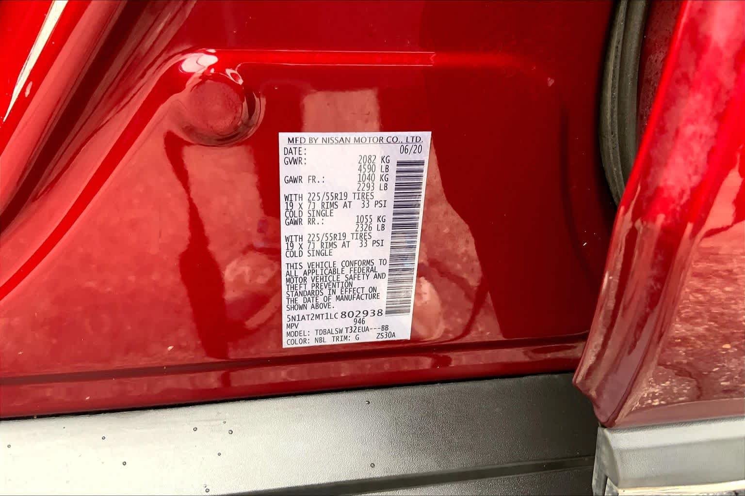 Used 2020 Scarlet Ember Tintcoat Nissan SL image 30