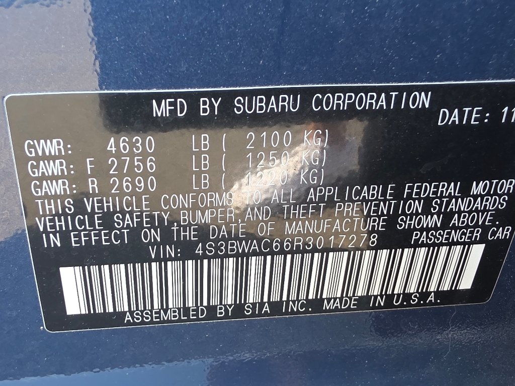Used 2024 Cosmic Blue Pearl Subaru Premium image 35