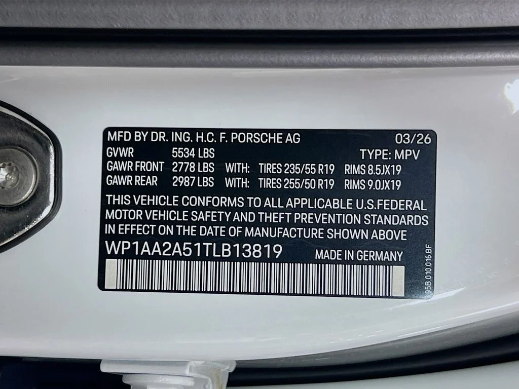 New 2026 White Porsche Base image 34