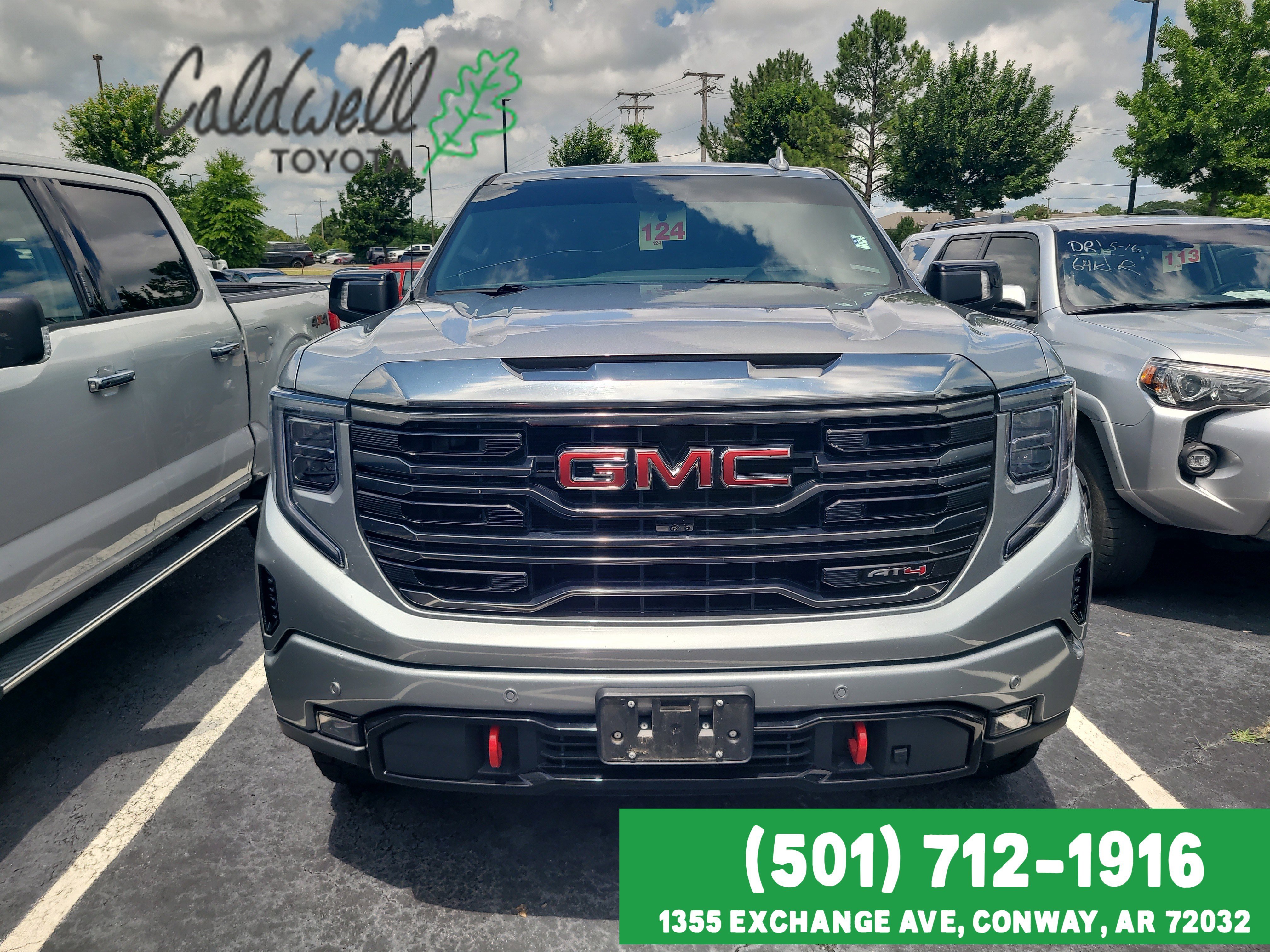 Used 2023 GMC Sierra 1500 AT4 with VIN 1GTUUEE8XPZ209320 for sale in Little Rock