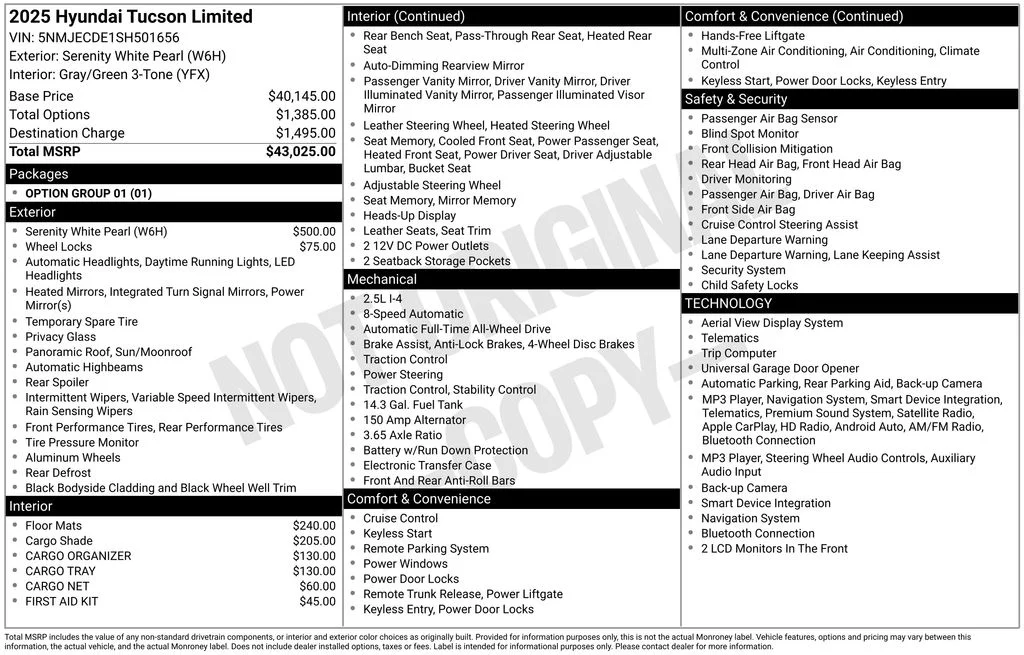 Used 2025 White Hyundai Limited image 3