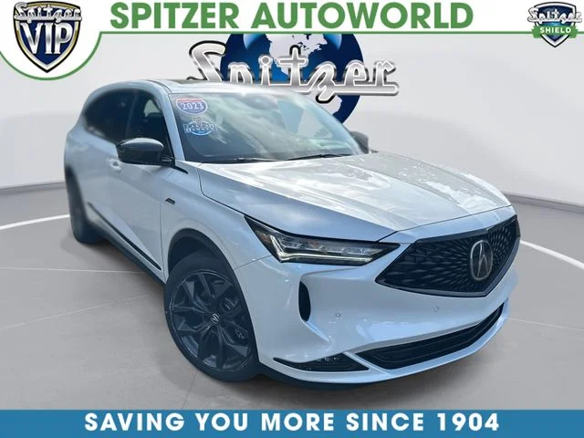 Used 2023 Platinum White Pearl Acura SH-AWD with A-Spec Package image 1