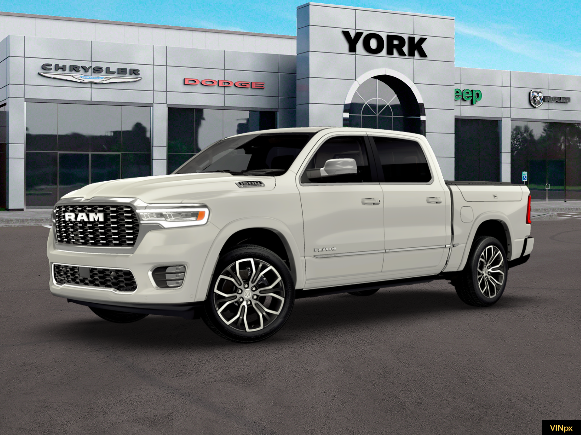 New 2026 Ivory White Tri-Coat Pearl-Coat Exterior Paint RAM Tungsten image 14