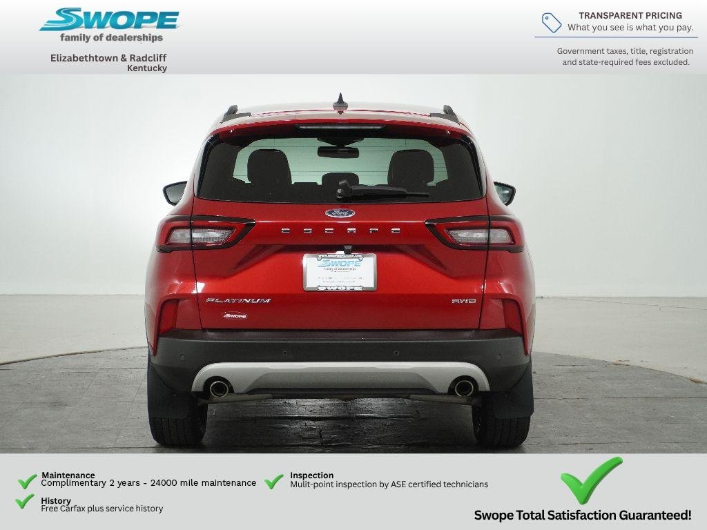 Used 2023 Rapid Red Metallic Tinted Clearcoat Ford Platinum image 6