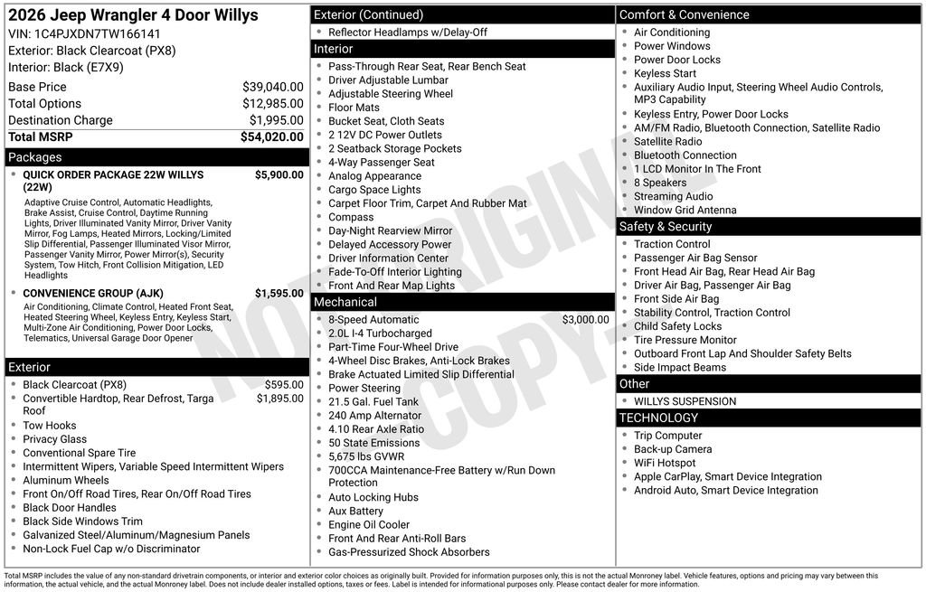 Used 2026 Black Jeep Willys image 18