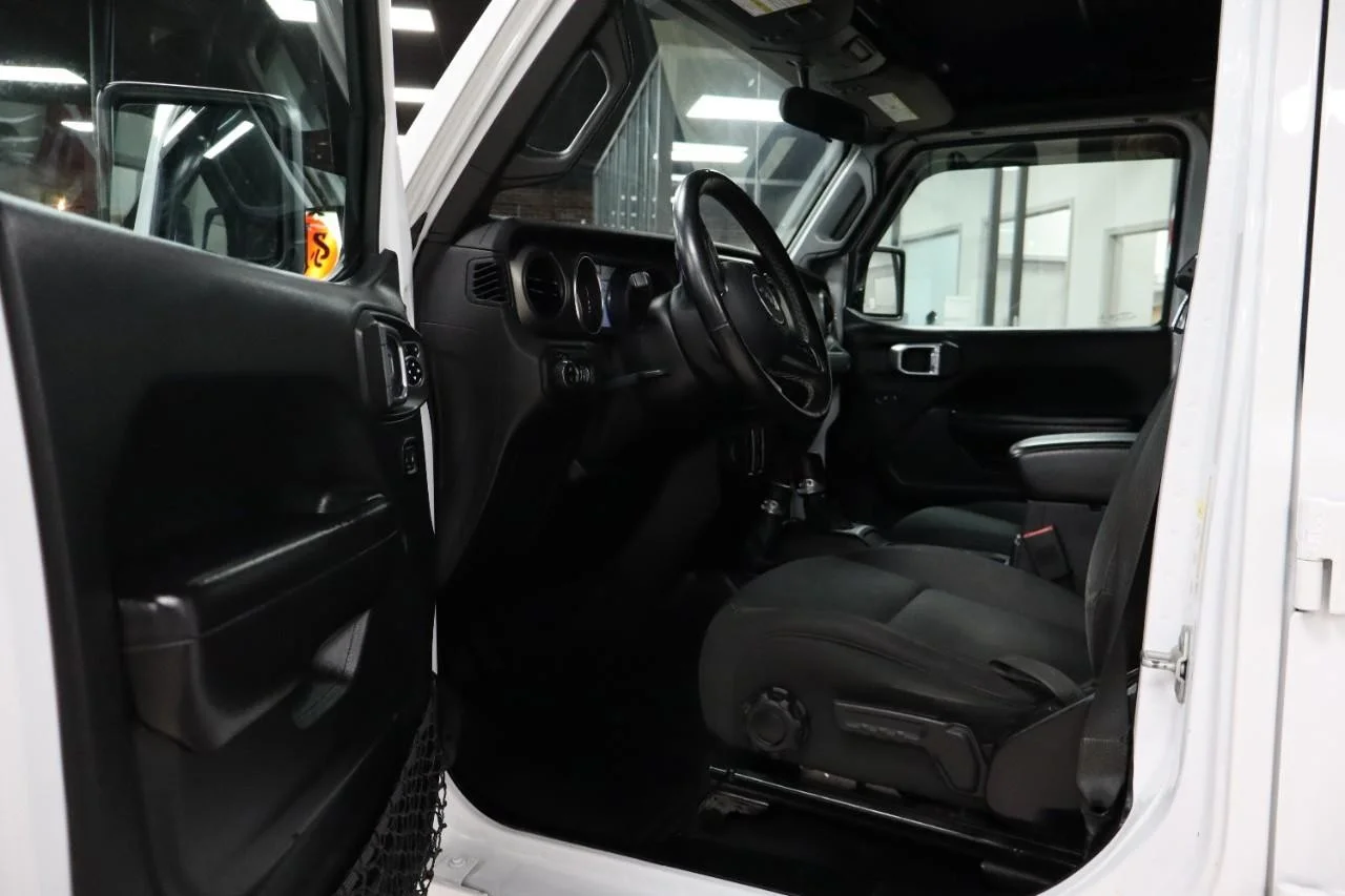 Used 2020 Bright White Clear Coat Jeep Sport S image 9