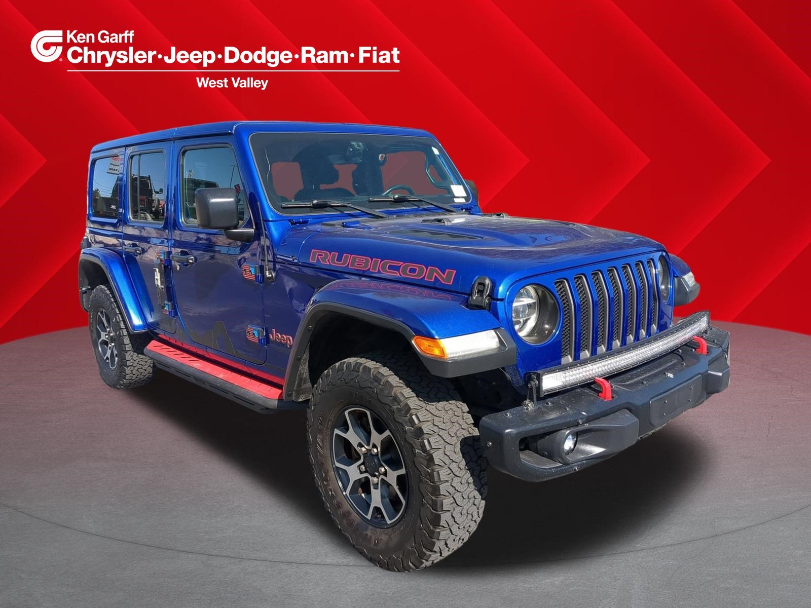 Used 2018 Ocean Blue Metallic Clearcoat Jeep Rubicon image 1