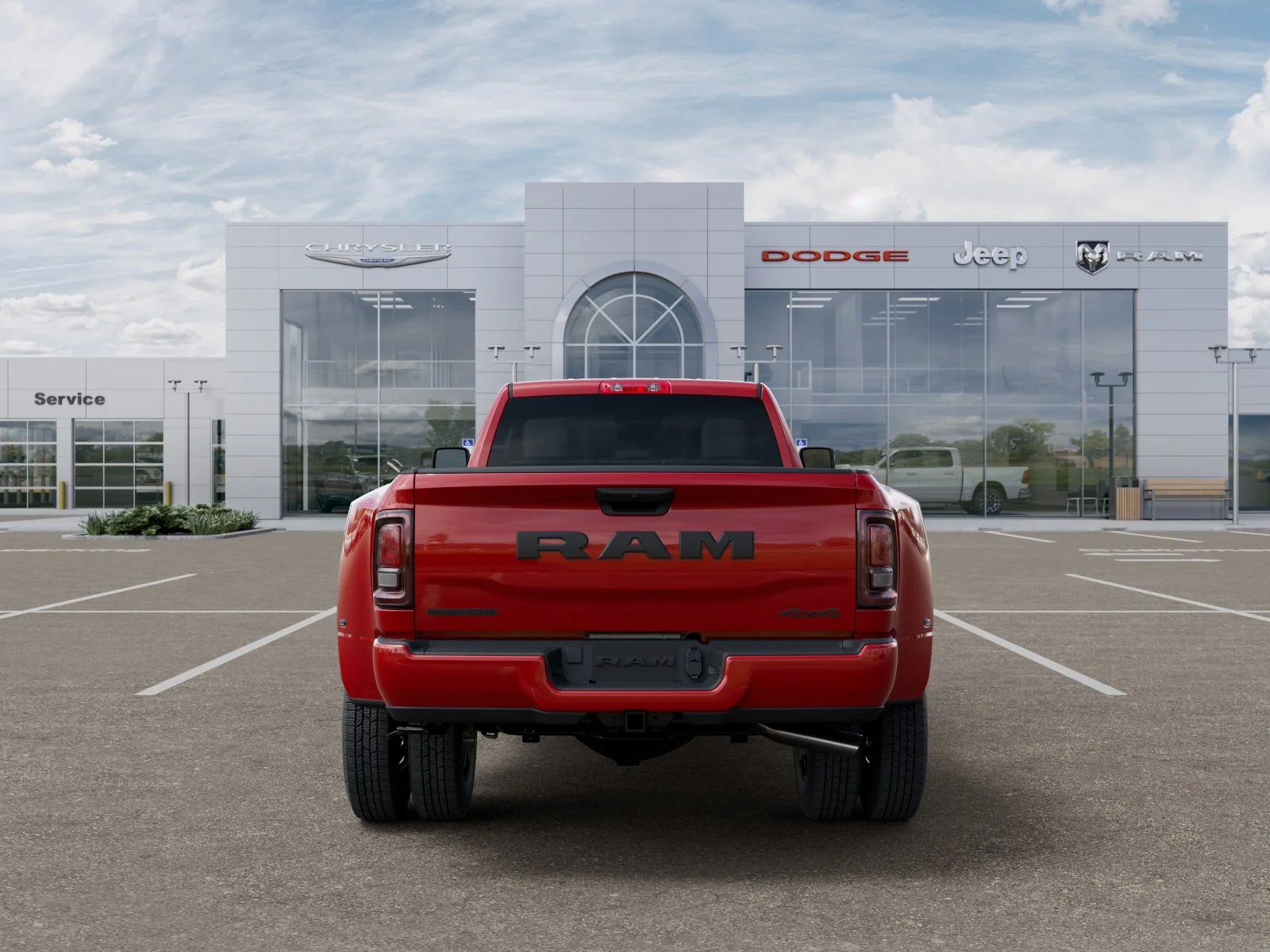 New 2026 Flame Red Clear-Coat Exterior Paint RAM Big Horn image 35