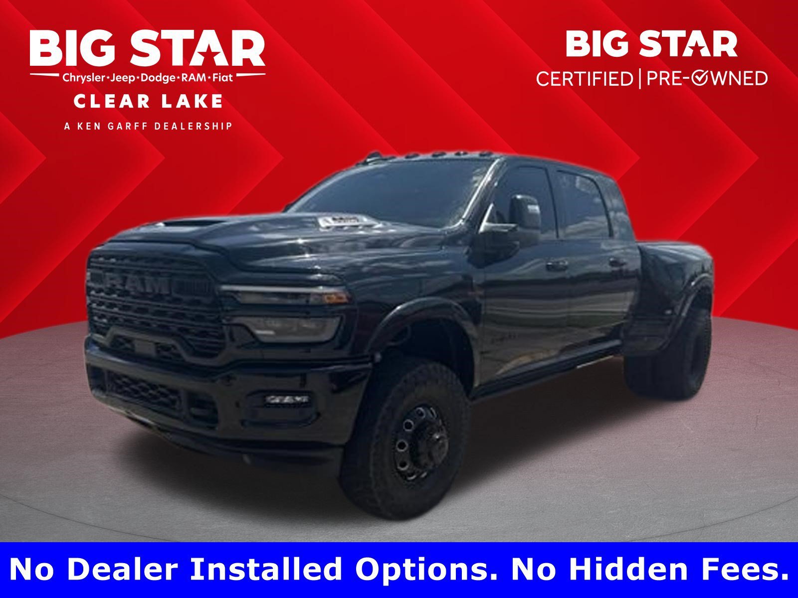 Used 2025 Diamond Black Crystal Pearlcoat Ram Limited image 1