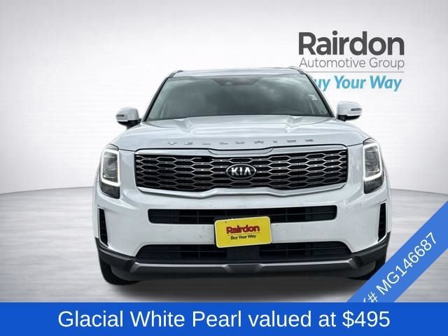 Used 2021 Glacial White Pearl Kia S image 2