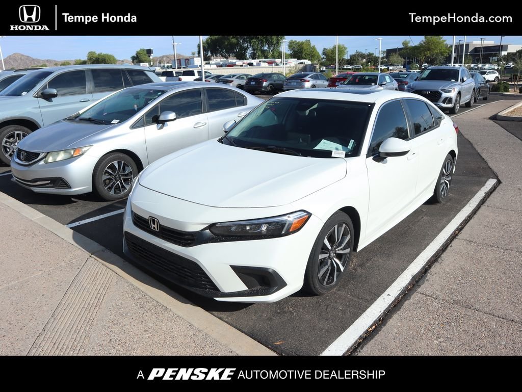 Certified Used 2024 Platinum White Pearl Honda EX image 1