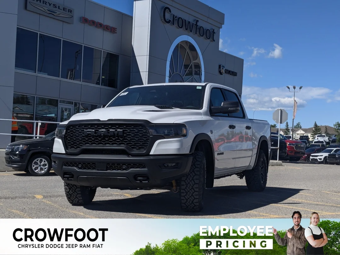 New 2026 White RAM Rebel - - 4x4 - 5.7L HEMI V8 - Customer Preferred Pkg 27W - Trailer Brake Control & More! image 1