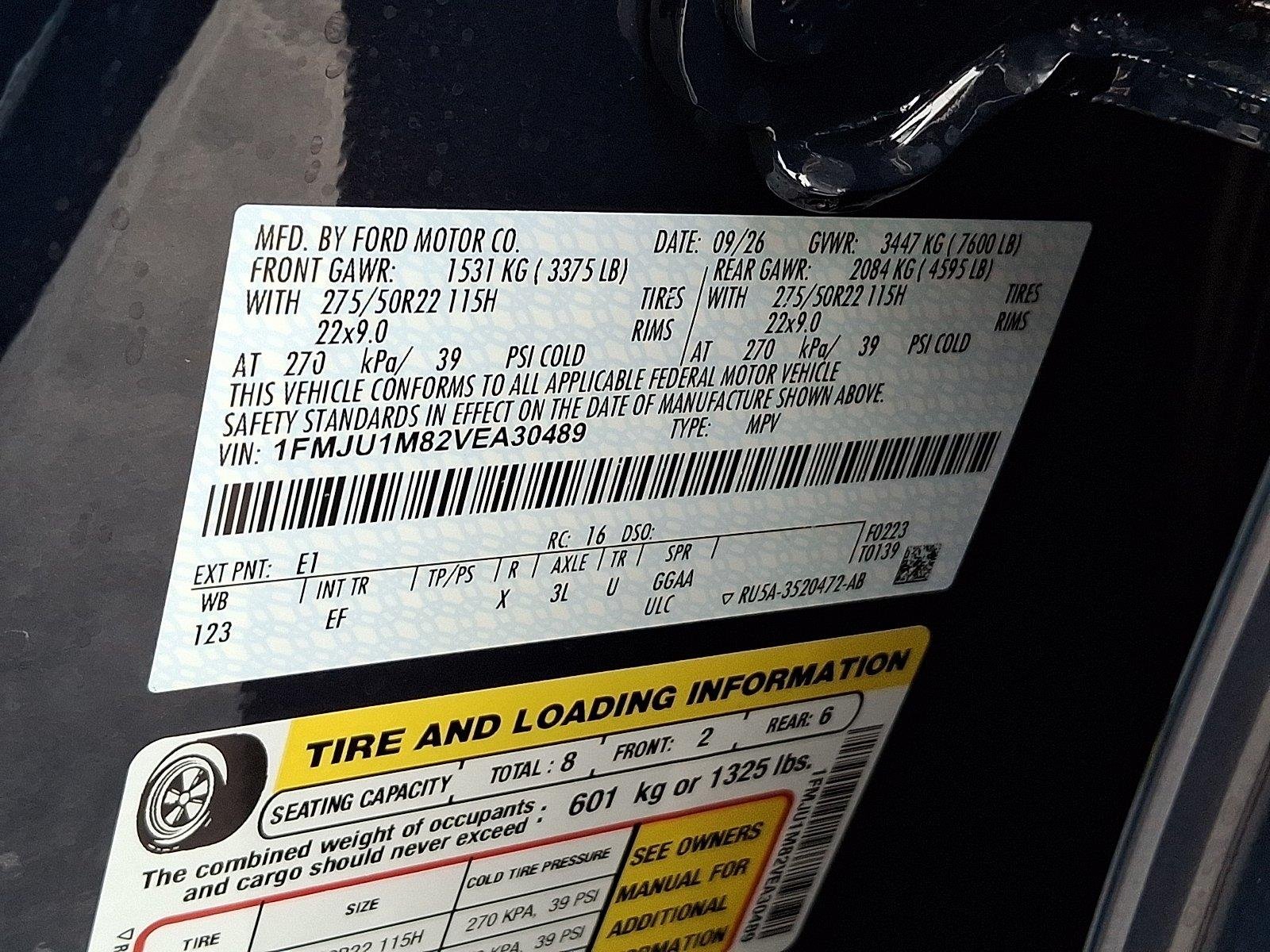 New 2027 Blue Ember Metallic Ford Platinum image 17