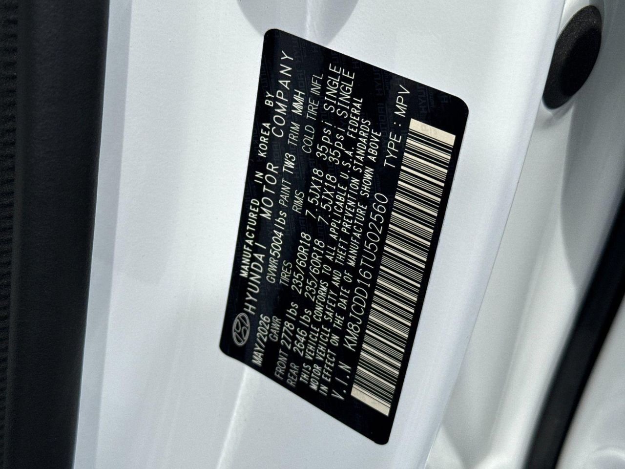 New 2026 White Hyundai SEL Convenience image 26