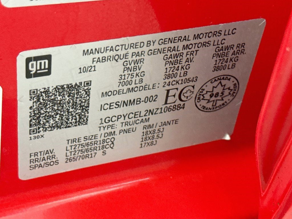 Used 2022 Red Hot Chevrolet Custom Trail Boss image 34