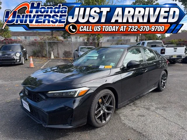 Certified Used 2025 Crystal Black Pearl Honda Sport image 1