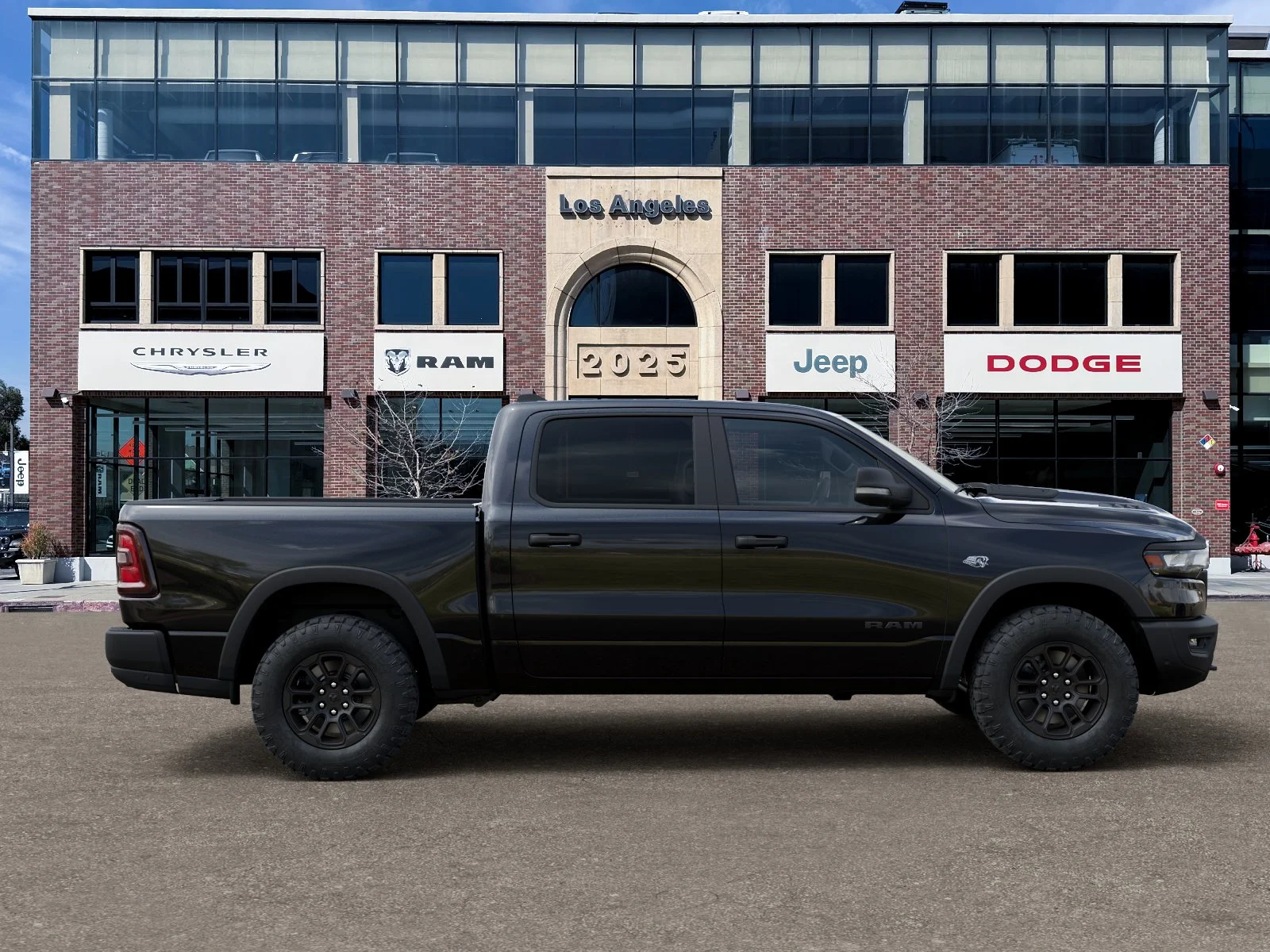 New 2026 Diamond Black Crystal Pearl-Coat Exterior Paint RAM Rebel image 47