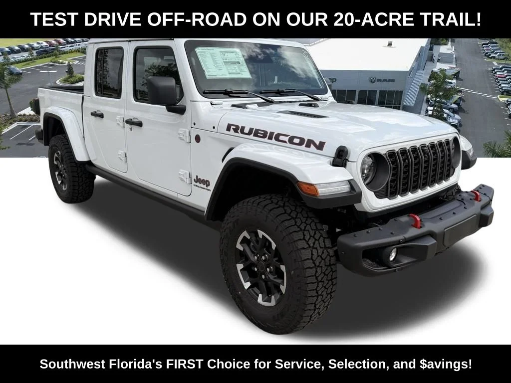New 2026 Bright White Clear-Coat Exterior Paint Jeep Rubicon X image 2