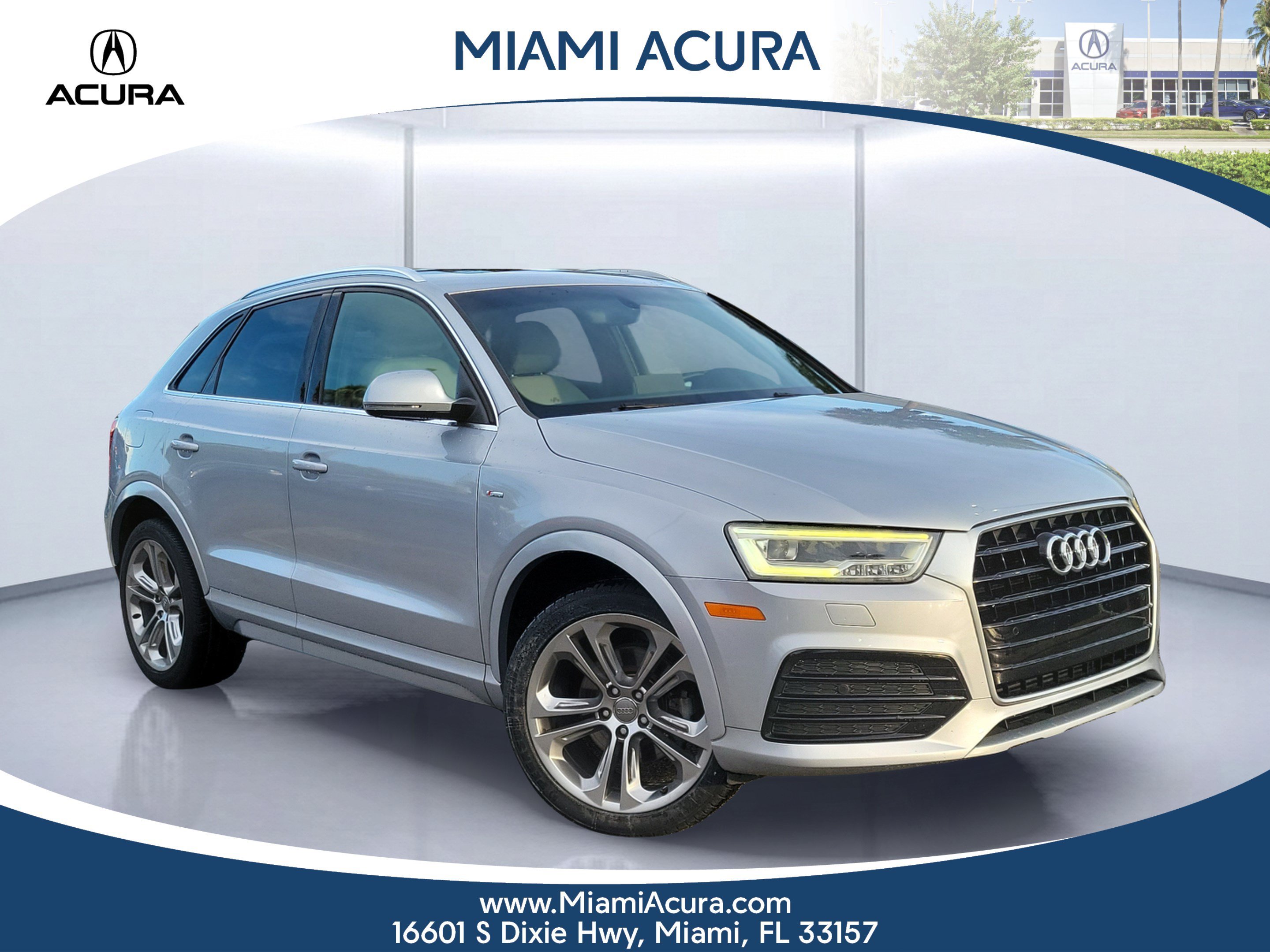 Used 2018 Silver Metallic Audi 2.0T Premium Plus image 1