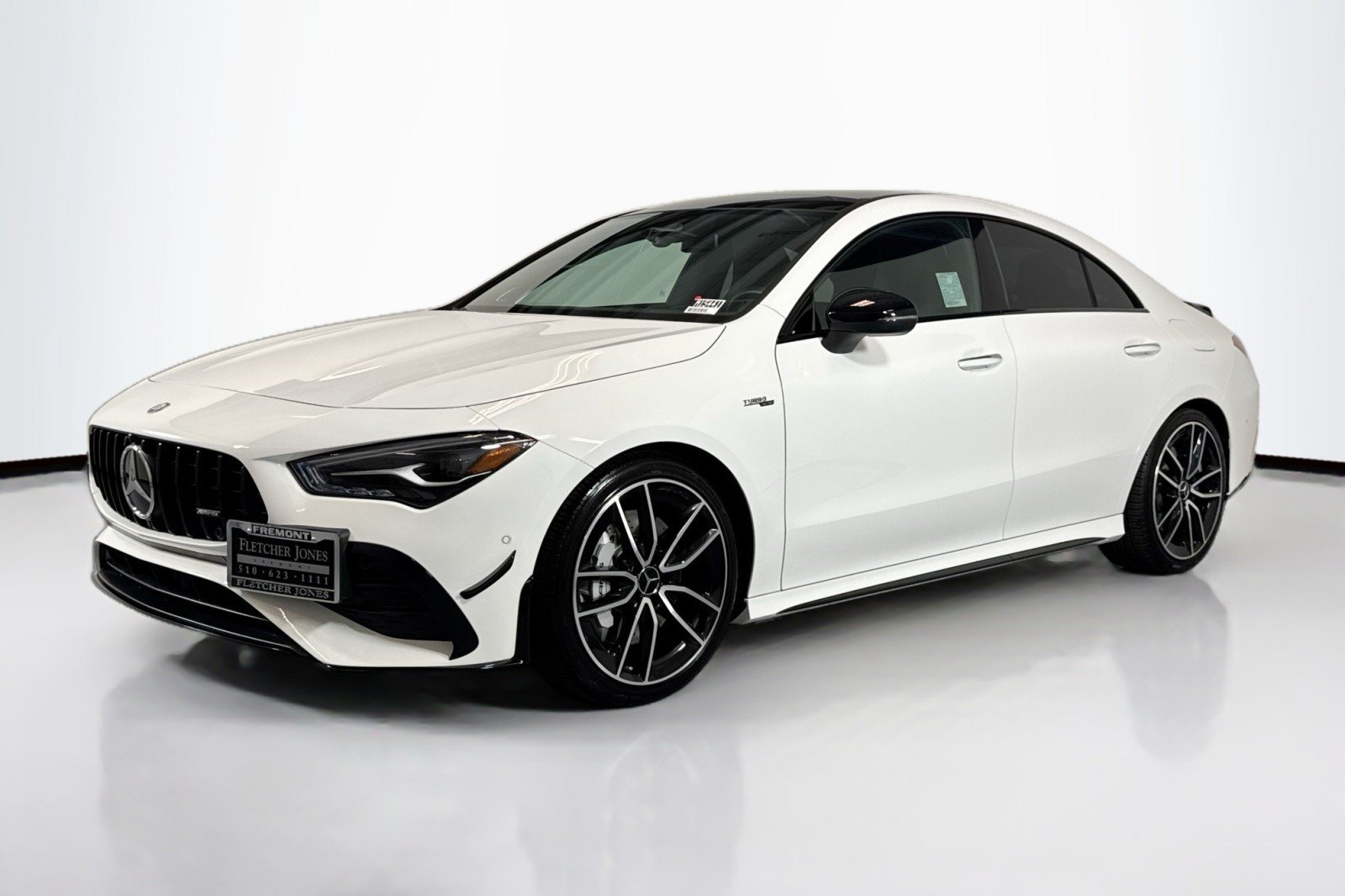 Certified Used 2025 Polar White Mercedes-Benz AMG® CLA 35 4MATIC Coupe image 1