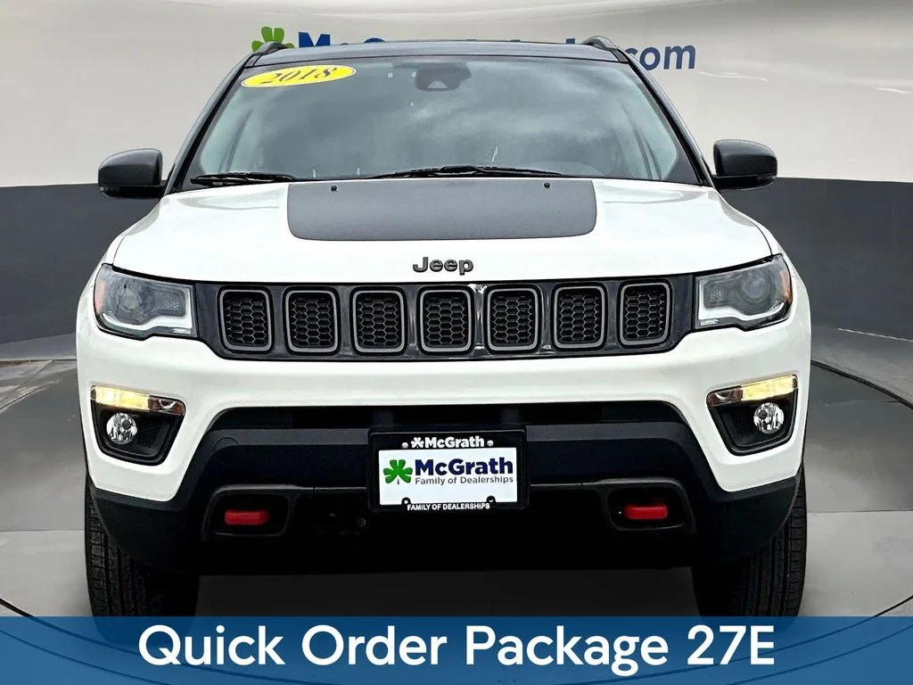 Certified Used 2018 White Jeep Trailhawk image 2