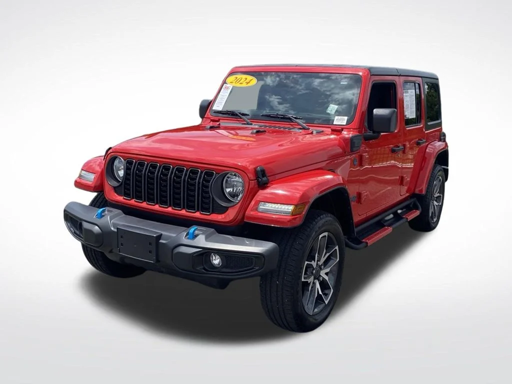 Used 2024 Red Jeep Sport S 4xe image 2