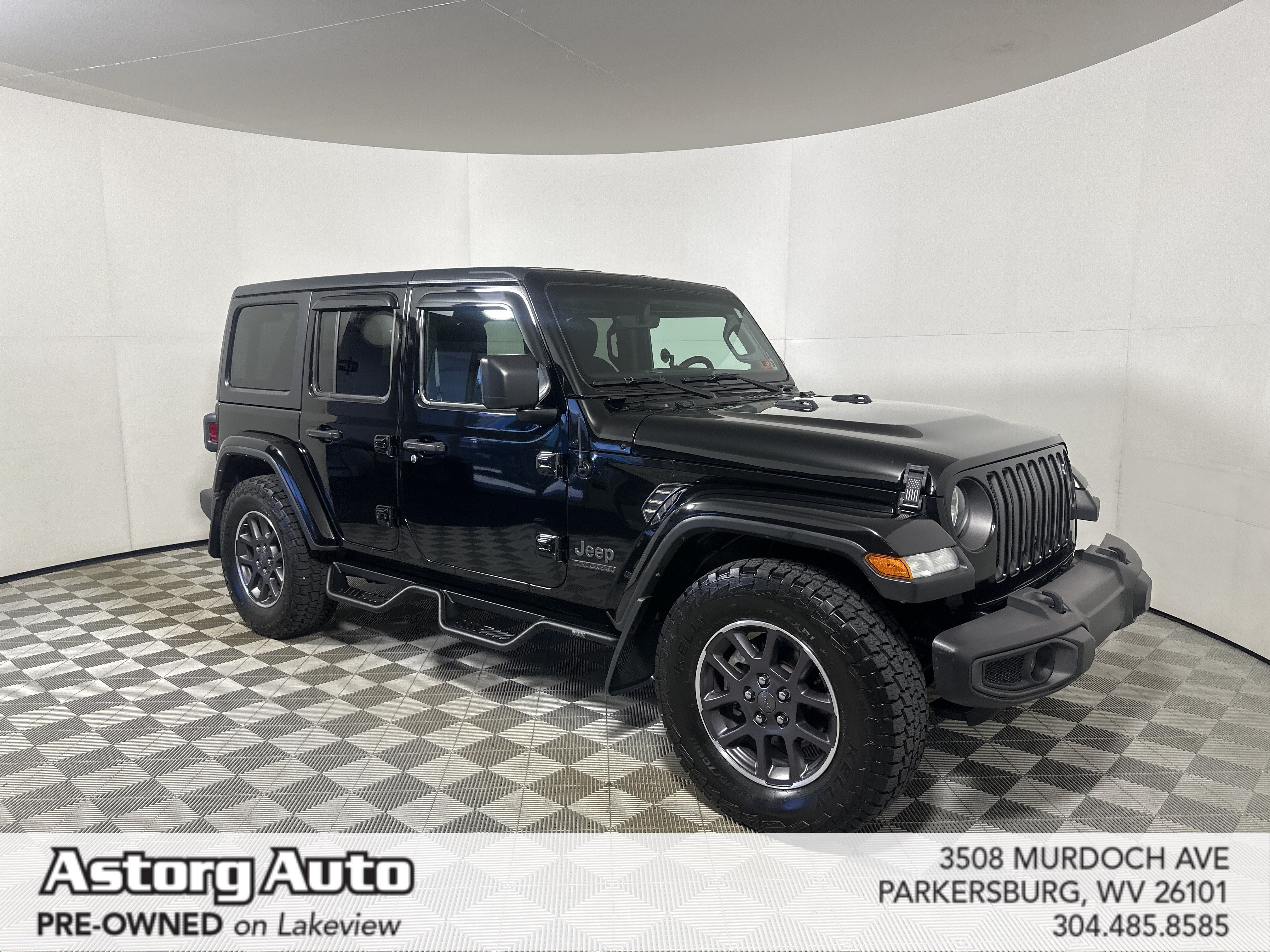 Certified Used 2021 Black Clearcoat Jeep Unlimited 80th Anniversary image 1
