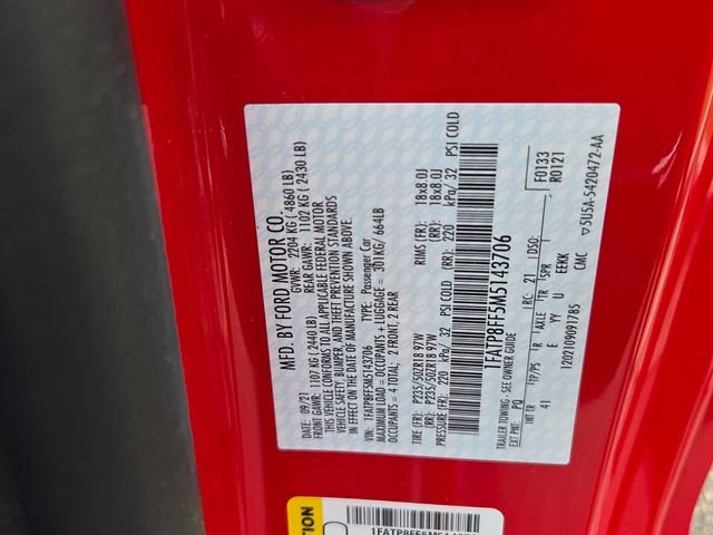 Used 2021 Red Ford GT Premium image 6
