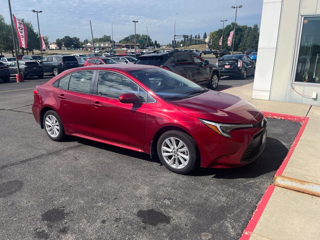 Used 2023 Toyota Corolla LE with VIN JTDBCMFEXPJ009450 for sale in Fergus Falls, Minnesota