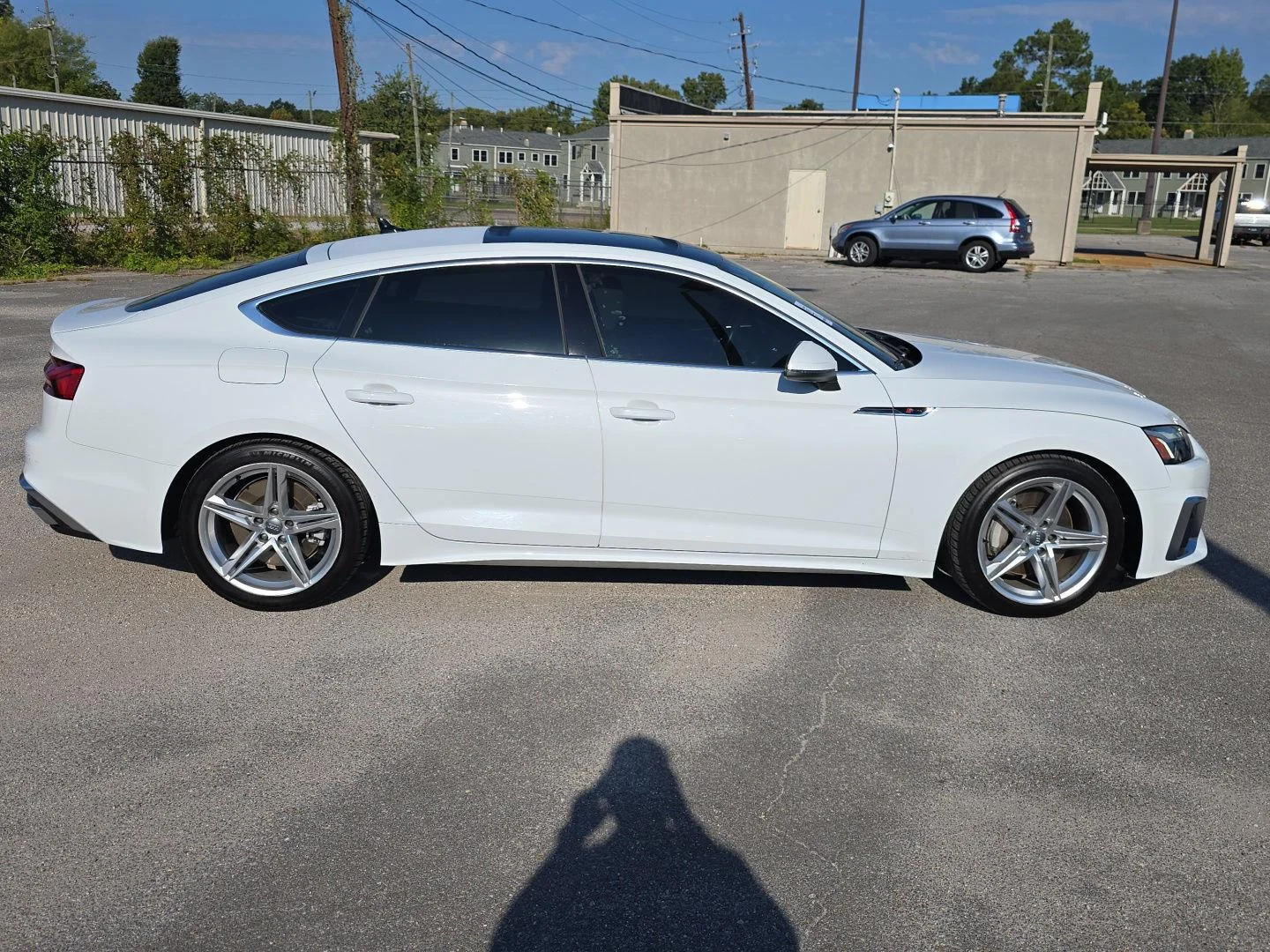 Used 2021 Glacier White Metallic Audi S line Premium Plus image 2