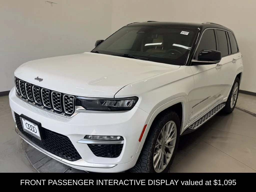 Used 2023 Bright White Clearcoat Jeep Summit image 3