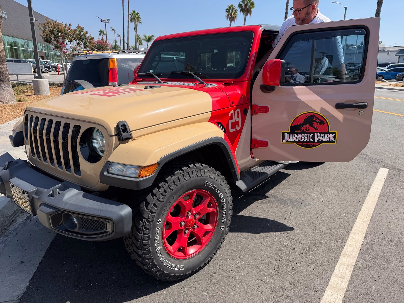 Used 2021 Red Jeep Unlimited Willys image 1