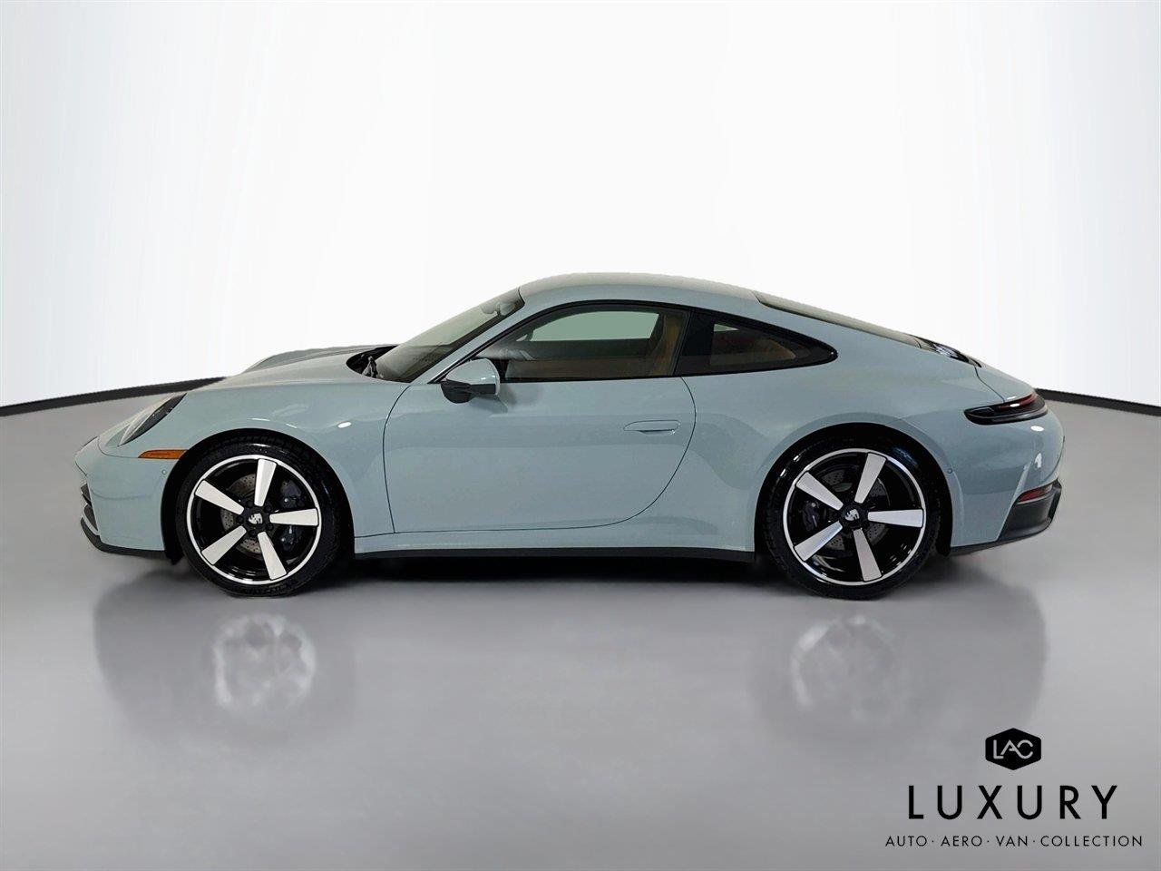 Used 2025 Shade Green Metallic Porsche Carrera | Surround View | Sport Exhaust | BOSE | Classic Wheels image 8