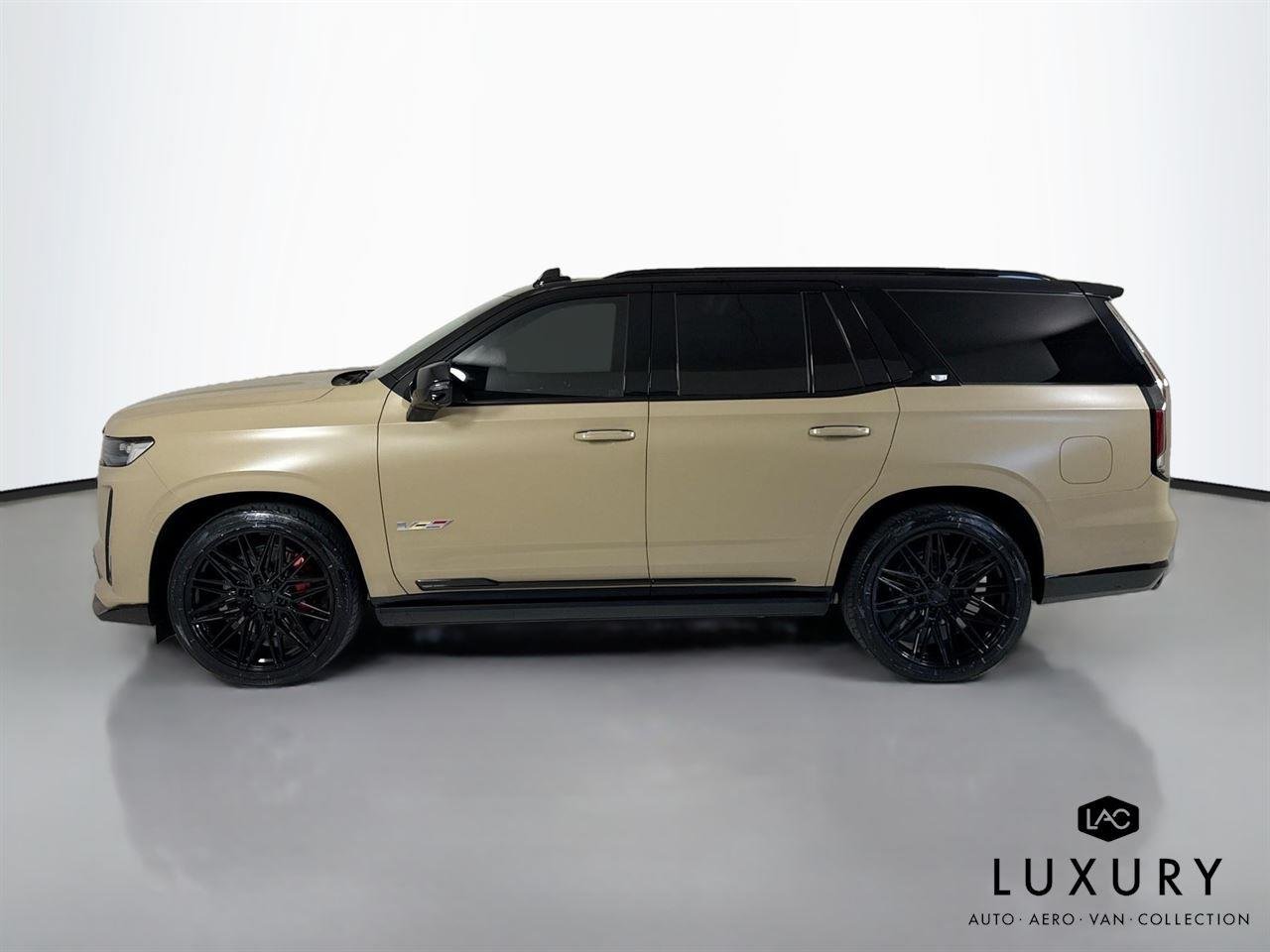 Used 2023 Black Raven Cadillac AWD V-Series | Vossen Wheels | Two Tone Wrap image 9