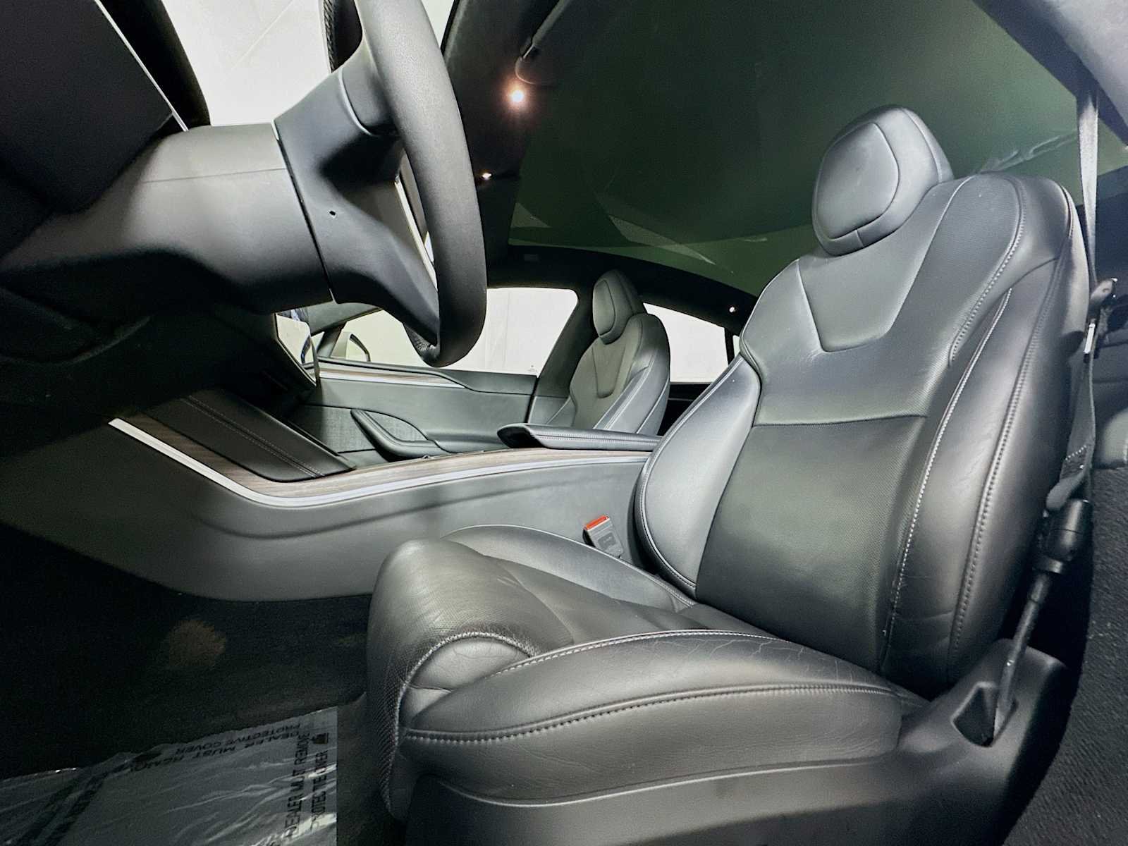 Used 2021 Pearl White Multi-Coat Tesla Plaid image 5