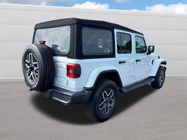 Used 2024 Bright White Clearcoat Jeep Sahara image 5