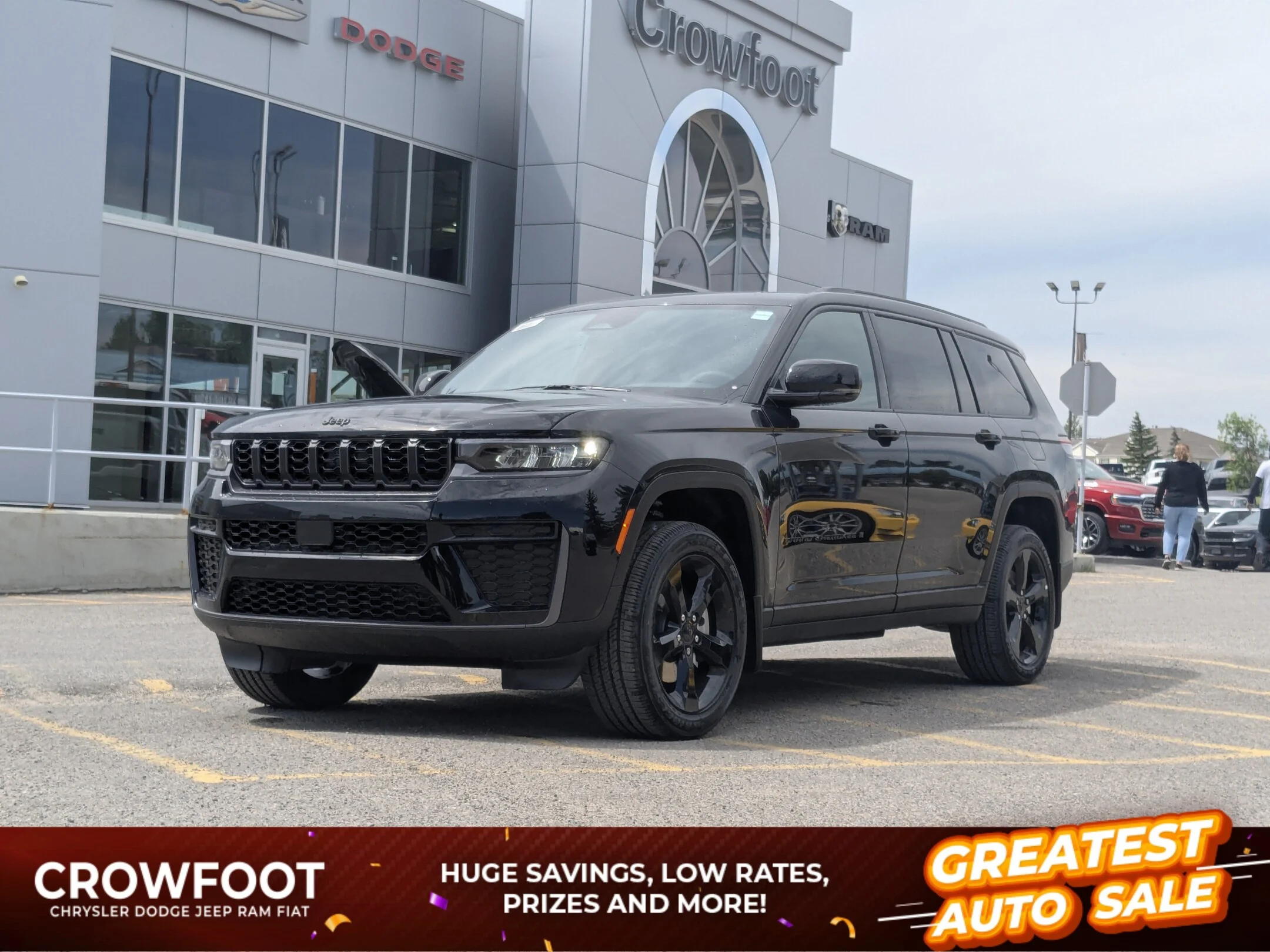 New 2026 Black Jeep Altitude - - Power Sunroof - 20 Gloss Black Wheels - Capri Leatherette/Suede - Remote Start & More! image 1