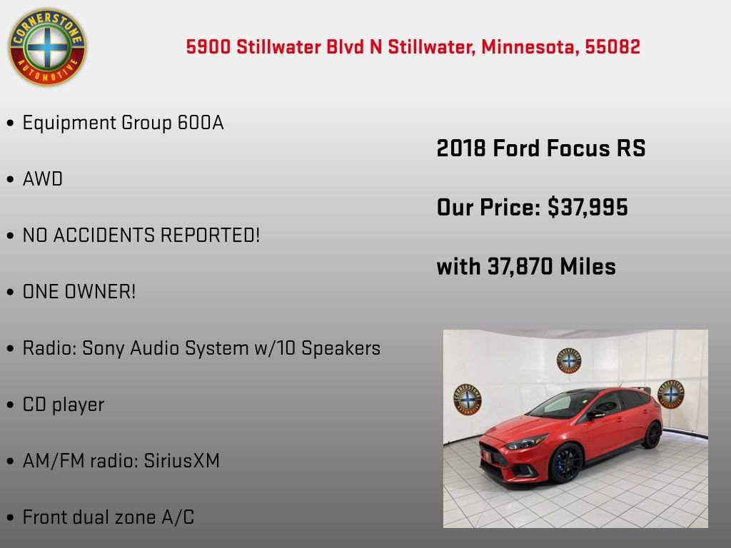 Used 2018 Red Ford RS image 5