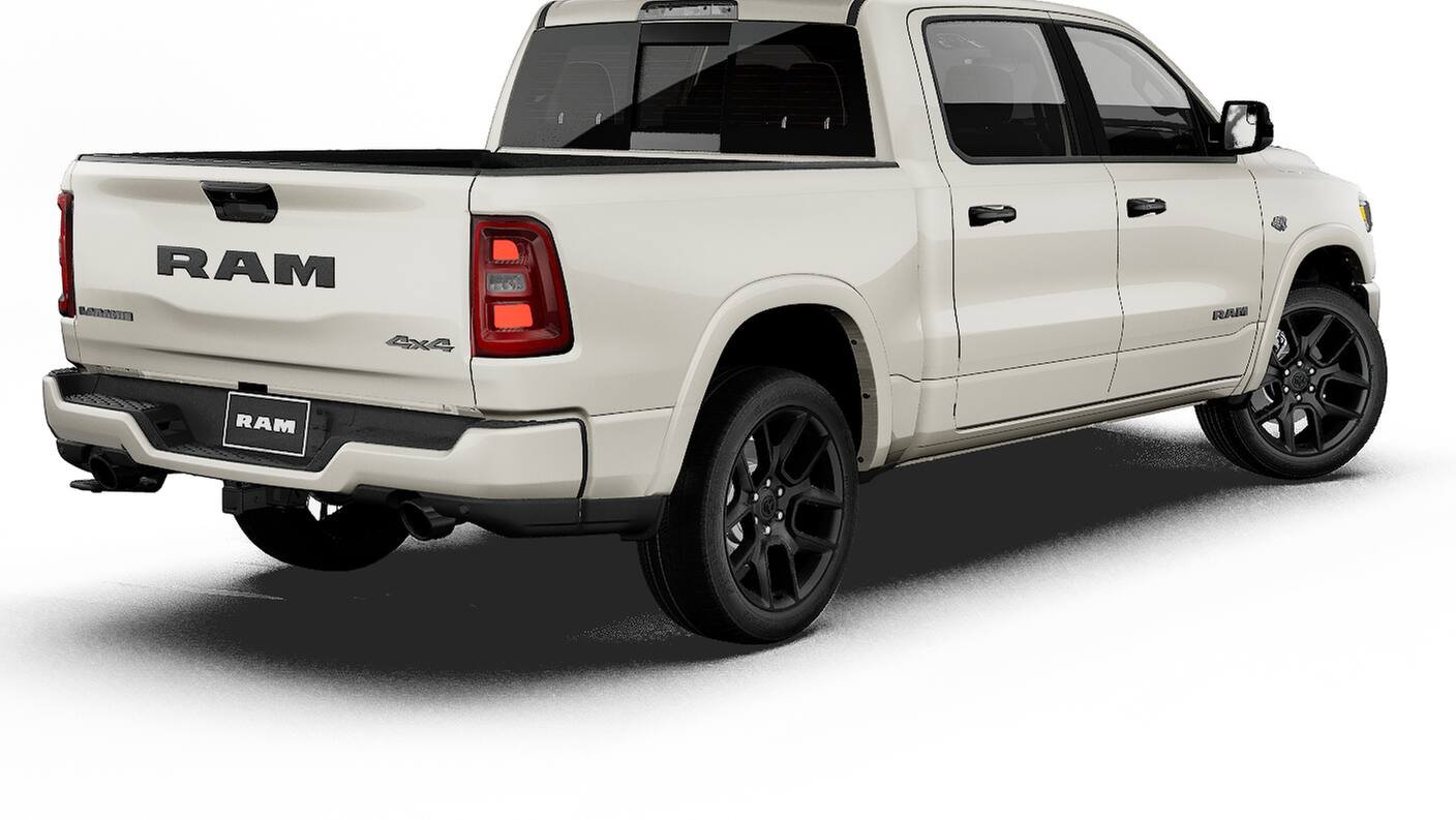 New 2027 Ivory White Tri-Coat Pearl-Coat Exterior Paint RAM LARAMIE image 2