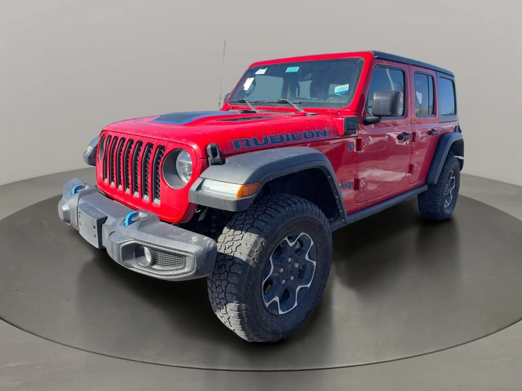 Used 2022 Red Jeep Unlimited Rubicon 4xe image 3
