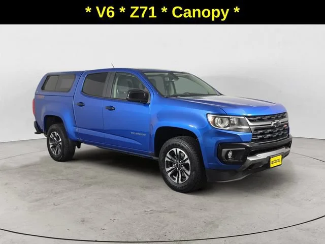Used 2022 BRIGHT BLUE METALLIC Chevrolet 4WD Z71 image 3