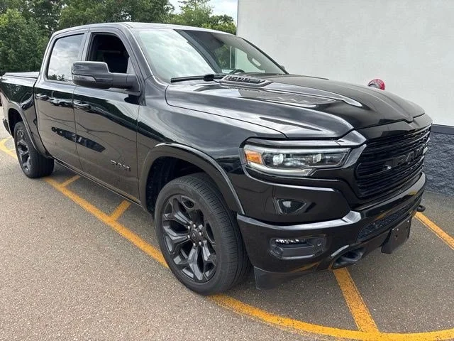 Certified Used 2023 Diamond Black Crystal Pearlcoat Ram Limited image 1