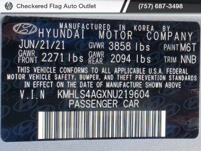 Used 2022 Fluid Metal Hyundai SEL image 20