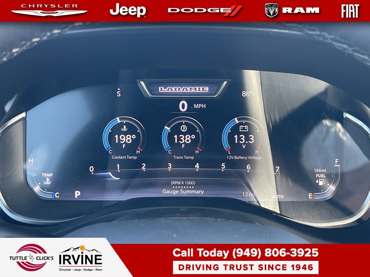 New 2026 Molten Red Pearl-Coat Exterior Paint RAM Laramie image 24