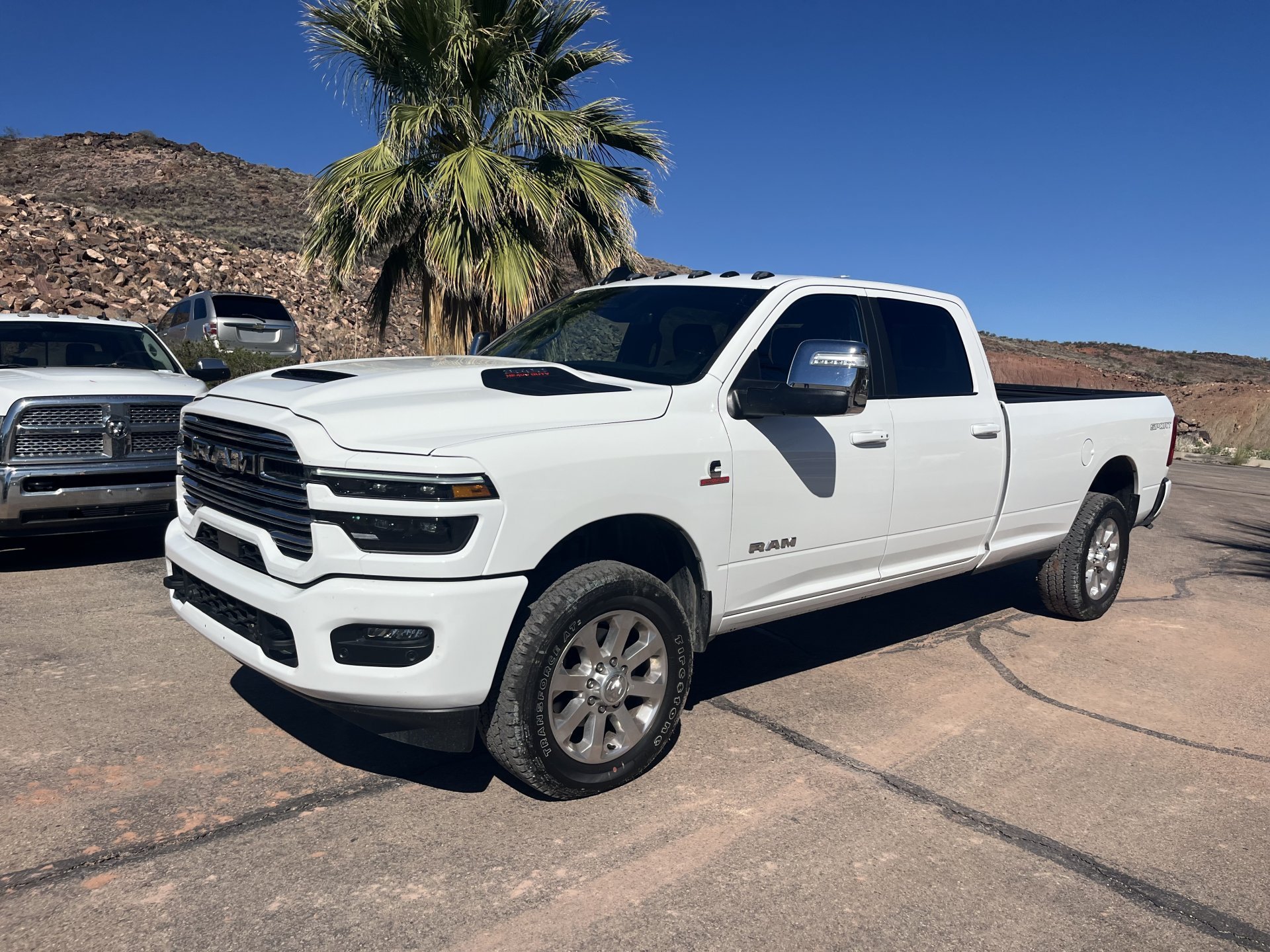Used 2026 Bright White Clearcoat Ram Laramie image 8