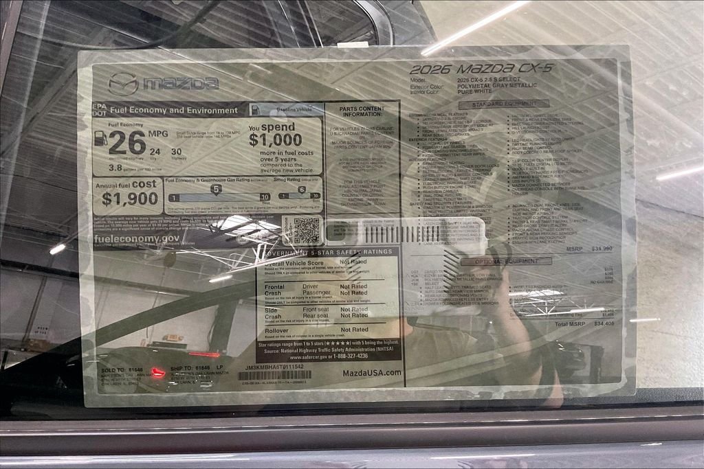 New 2026 Polymetal Gray Metallic Mazda 2.5 S Select AWD image 12