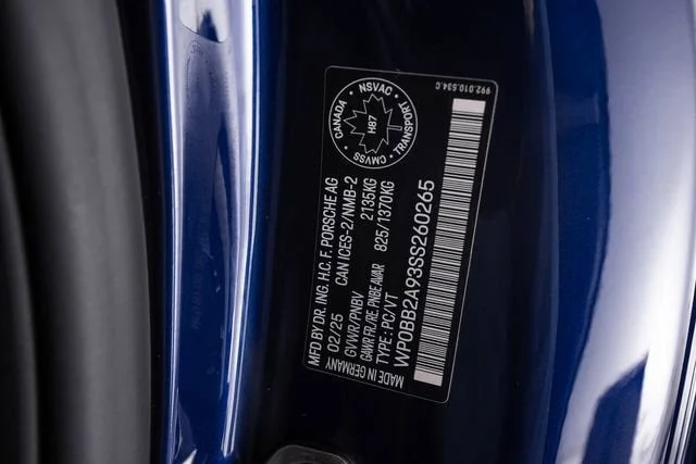 Used 2025 Gentian Blue Metallic Porsche Targa 4 GTS image 62
