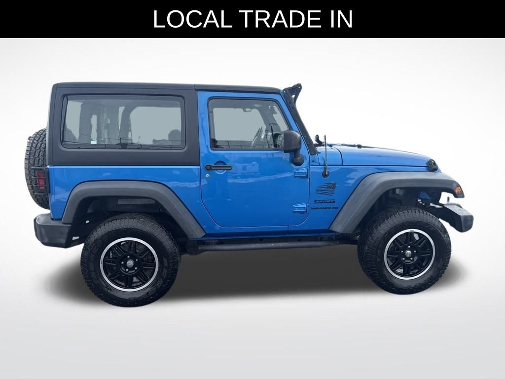 Used 2016 Jeep Wrangler Sport S with VIN 1C4AJWAG8GL144890 for sale in Shelby, OH